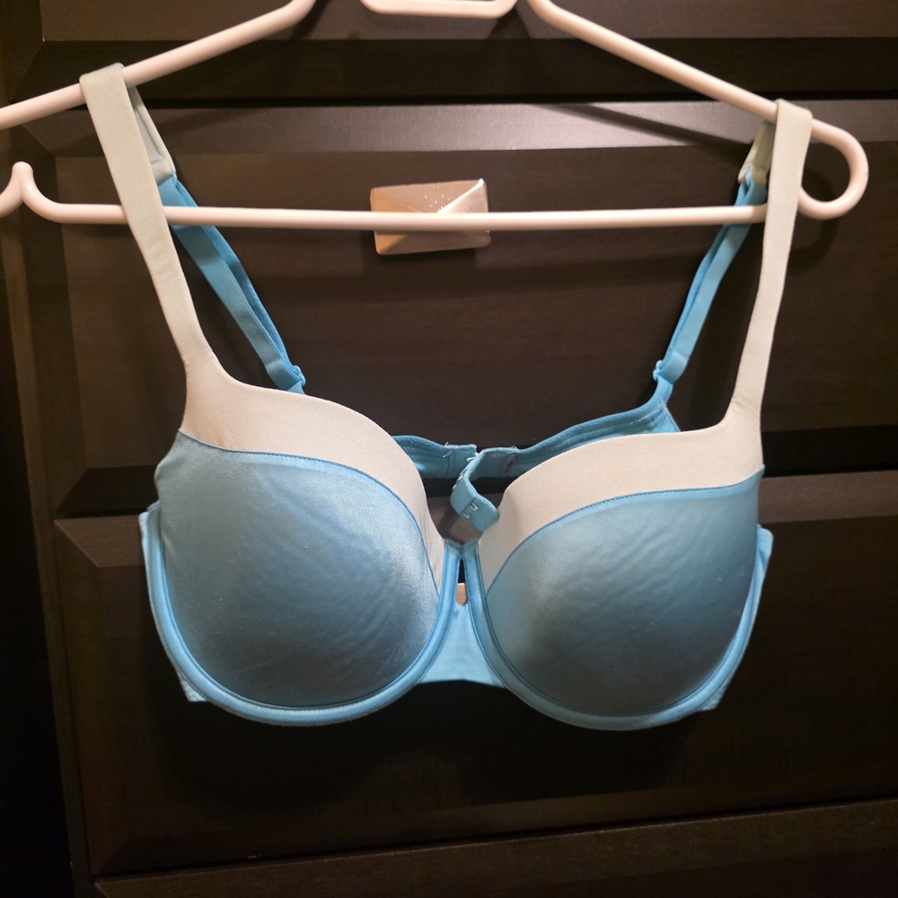 La SENZA Sky Blue and White Bra